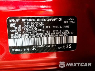 Zdjęcie 13 z 13 samochodu: 2024 MITSUBISHI OUTLANDER SEL VIN:JA4J4WA82RZ064348 - miniatura
