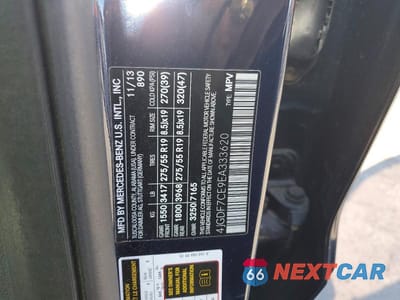 Zdjęcie 12 z 12 samochodu: 2014 MERCEDES-BENZ GL 450 4MATIC VIN:4JGDF7CE9EA333620 - miniatura