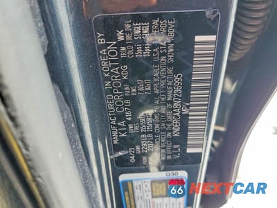 Zdjęcie 14 z 14 samochodu: 2022 KIA SELTOS EX VIN:KNDERCAA8N7236995 - miniatura