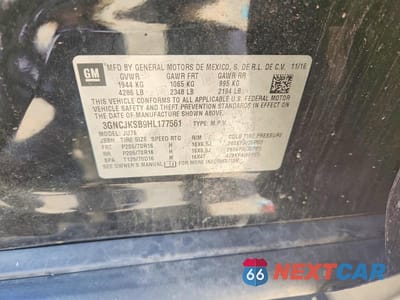 Zdjęcie 14 z 14 samochodu: 2017 CHEVROLET TRAX LS VIN:3GNCJKSB9HL177561 - miniatura