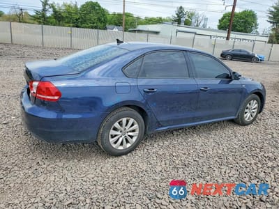 Trzecie zdjęcie samochodu z tyłu: 2014 VOLKSWAGEN PASSAT S VIN:1VWAP7A33EC011787 - miniatura