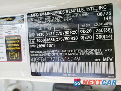 Zdjęcie 12 z 12 samochodu: 2026 MERCEDES-BENZ GLE 350 4MATIC VIN:4JGFB4FB7TB516249 - miniatura