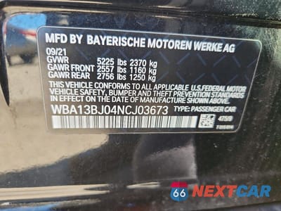 Zdjęcie 12 z 12 samochodu: 2022 BMW 530 XI VIN:WBA13BJ04NCJ03673 - miniatura
