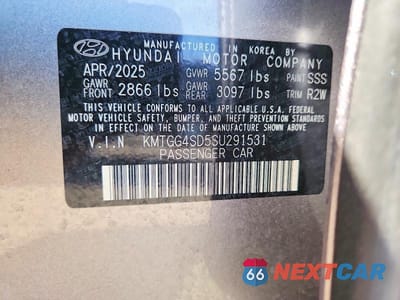 Zdjęcie 12 z 12 samochodu: 2025 GENESIS G80 SPORT PRESTIGE VIN:KMTGG4SD5SU291531 - miniatura