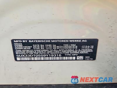 Zdjęcie 14 z 14 samochodu: 2025 BMW X4 XDRIVE30I VIN:5UX33DT05S9Y19316 - miniatura
