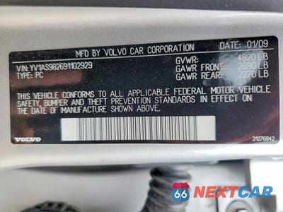 Zdjęcie 12 z 12 samochodu: 2009 VOLVO S80 3.2 VIN:YV1AS982691102929 - miniatura
