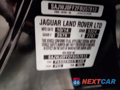 Zdjęcie 12 z 12 samochodu: 2015 JAGUAR XF 3.0 SPORT AWD VIN:SAJWJ0FF2F8U57813 - miniatura