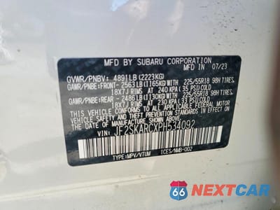 Zdjęcie 13 z 13 samochodu: 2023 SUBARU FORESTER TOURING VIN:JF2SKARCXPH534092 - miniatura