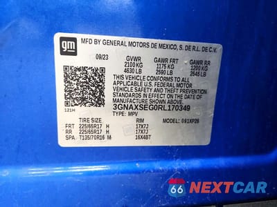Zdjęcie 13 z 13 samochodu: 2024 CHEVROLET EQUINOX LS VIN:3GNAXSEG0RL170349 - miniatura