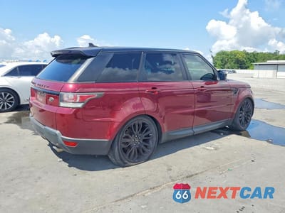 Trzecie zdjęcie samochodu z tyłu: 2016 LAND ROVER RANGE ROVER SPORT HSE VIN:SALWR2PF5GA653586 - miniatura