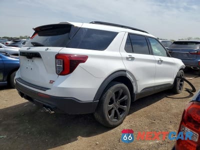 Trzecie zdjęcie samochodu z tyłu: 2020 FORD EXPLORER ST VIN:1FM5K8GC1LGA50296 - miniatura