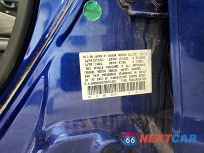 Zdjęcie 13 z 13 samochodu: 2013 HONDA FIT VIN:JHMGE8H37DC075195 - miniatura