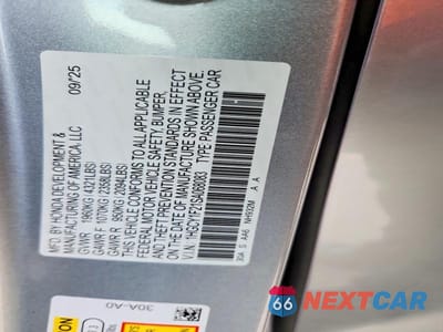Zdjęcie 12 z 12 samochodu: 2025 HONDA ACCORD LX VIN:1HGCY1F21SA068083 - miniatura