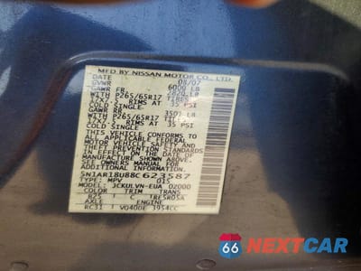 Zdjęcie 14 z 14 samochodu: 2008 NISSAN PATHFINDER S VIN:5N1AR18U88C623587 - miniatura