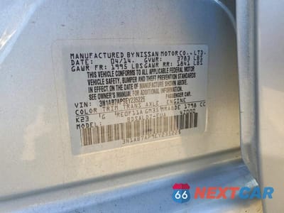 Zdjęcie 12 z 12 samochodu: 2014 NISSAN SENTRA SV VIN:3N1AB7AP9EY235225 - miniatura