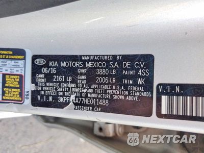 Zdjęcie 12 z 12 samochodu: 2017 KIA FORTE LX VIN:3KPFK4A77HE011488 - miniatura