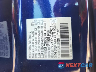 Zdjęcie 12 z 12 samochodu: 2025 HONDA PILOT EXL VIN:5FNYG2H43SB006431 - miniatura