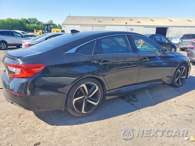 Trzecie zdjęcie samochodu z tyłu: 2019 HONDA ACCORD SPORT VIN:1HGCV1F33KA077367 - miniatura