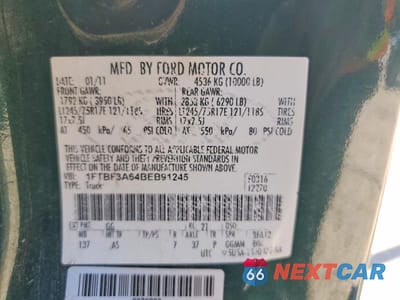 Zdjęcie 13 z 13 samochodu: 2011 FORD F350 SUPER DUTY VIN:1FTBF3A64BEB91245 - miniatura