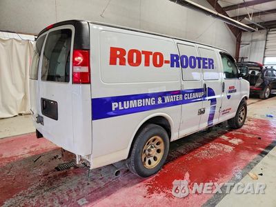 Trzecie zdjęcie samochodu z tyłu: 2014 CHEVROLET EXPRESS G1500 VIN:1GCSGAFX4E1145316 - miniatura
