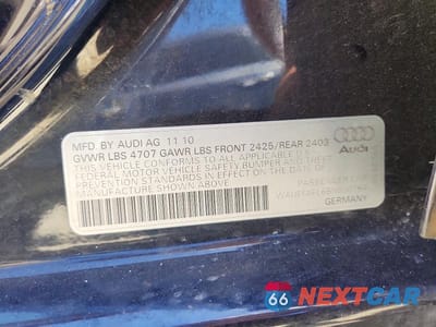 Zdjęcie 12 z 12 samochodu: 2011 AUDI A4 PREMIUM PLUS VIN:WAUEFAFL6BN030764 - miniatura