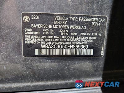 Zdjęcie 12 z 12 samochodu: 2014 BMW 320 I XDRIVE VIN:WBA3C3G50ENS69369 - miniatura