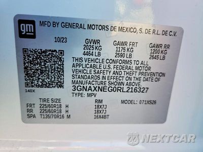 Zdjęcie 12 z 12 samochodu: 2024 CHEVROLET EQUINOX PREMIER VIN:3GNAXNEG0RL216327 - miniatura