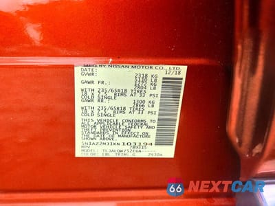 Zdjęcie 12 z 12 samochodu: 2019 NISSAN MURANO SV VIN:5N1AZ2MJ1KN103194 - miniatura