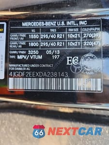 Zdjęcie 13 z 13 samochodu: 2013 MERCEDES-BENZ GL 350 BLUETEC VIN:4JGDF2EEXDA238143 - miniatura