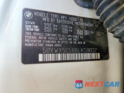 Zdjęcie 13 z 13 samochodu: 2011 BMW X3 XDRIVE28I VIN:5UXWX5C58BLK59037 - miniatura