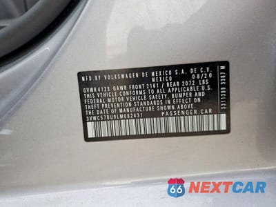Zdjęcie 12 z 12 samochodu: 2020 VOLKSWAGEN JETTA S VIN:3VWC57BU9LM082431 - miniatura