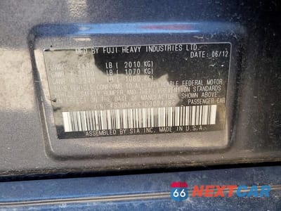 Zdjęcie 13 z 13 samochodu: 2013 SUBARU LEGACY 2.5I LIMITED VIN:4S3BMCK61D3004286 - miniatura