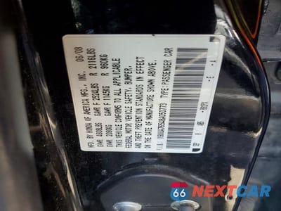 Zdjęcie 13 z 13 samochodu: 2008 ACURA TL TYPE S VIN:19UUA76548A050773 - miniatura