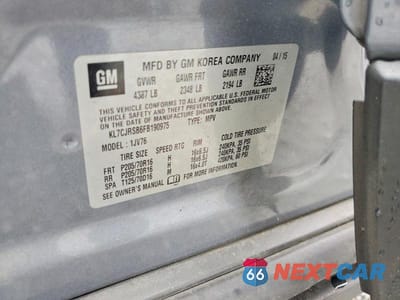 Zdjęcie 13 z 13 samochodu: 2015 CHEVROLET TRAX 1LT VIN:KL7CJRSB6FB190975 - miniatura