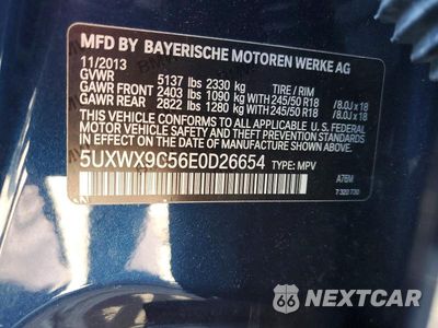 Zdjęcie 13 z 13 samochodu: 2014 BMW X3 XDRIVE28I VIN:5UXWX9C56E0D26654 - miniatura