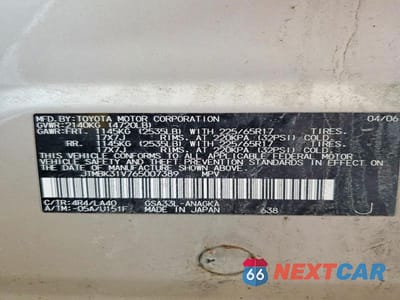 Zdjęcie 13 z 13 samochodu: 2006 TOYOTA RAV4 LIMITED VIN:JTMBK31V765007389 - miniatura