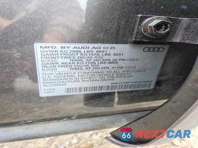 Zdjęcie 14 z 14 samochodu: 2025 AUDI Q7 PREMIUM PLUS VIN:WA1LVBF70SD029986 - miniatura