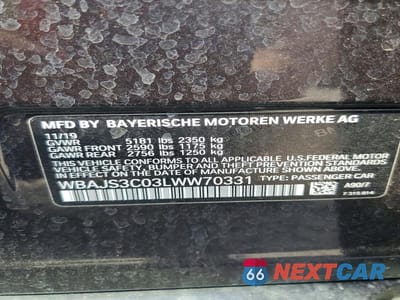 Zdjęcie 13 z 13 samochodu: 2020 BMW 540 XI VIN:WBAJS3C03LWW70331 - miniatura