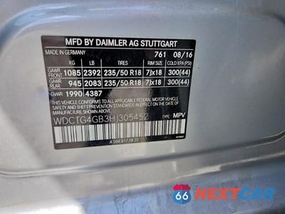 Zdjęcie 14 z 14 samochodu: 2017 MERCEDES-BENZ GLA 250 4MATIC VIN:WDCTG4GB3HJ305452 - miniatura