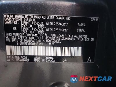 Zdjęcie 14 z 14 samochodu: 2016 TOYOTA RAV4 XLE VIN:2T3RFREV9GW448449 - miniatura