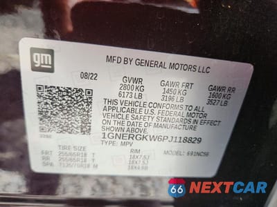 Zdjęcie 13 z 13 samochodu: 2023 CHEVROLET TRAVERSE LT VIN:1GNERGKW6PJ118829 - miniatura