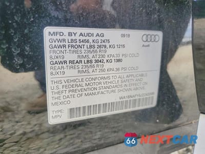 Zdjęcie 14 z 14 samochodu: 2018 AUDI Q5 PREMIUM PLUS VIN:WA1BNAFY5J2243395 - miniatura