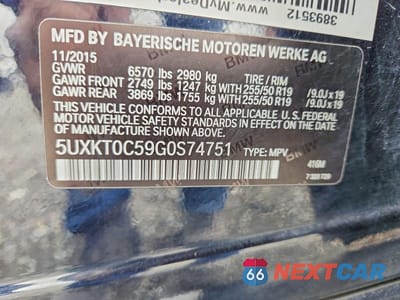 Zdjęcie 13 z 13 samochodu: 2016 BMW X5 XDR40E VIN:5UXKT0C59G0S74751 - miniatura