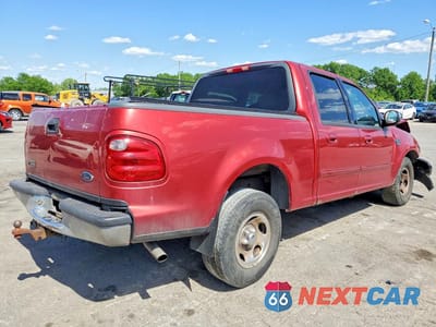Trzecie zdjęcie samochodu z tyłu: 2001 FORD F150 SUPERCREW VIN:1FTRW07W31KA62787 - miniatura