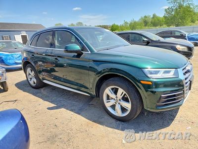 Czwarte zdjęcie samochodu z boku: 2019 AUDI Q5 PREMIUM PLUS VIN:WA1BNBFY0K2045654 - miniatura
