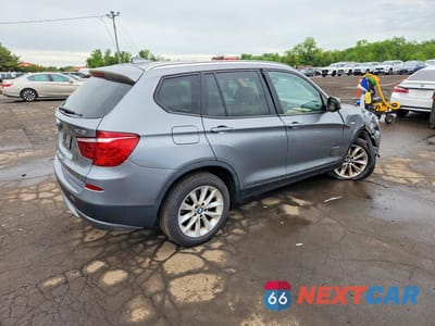 Trzecie zdjęcie samochodu z tyłu: 2013 BMW X3 XDRIVE28I VIN:5UXWX9C51D0A15888 - miniatura