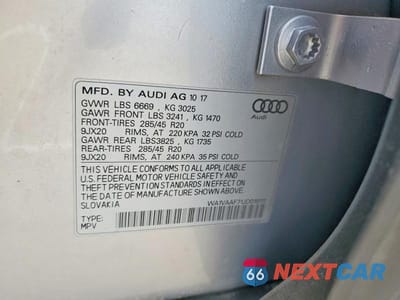 Zdjęcie 13 z 13 samochodu: 2018 AUDI Q7 PRESTIGE VIN:WA1VAAF71JD019111 - miniatura