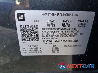 Zdjęcie 14 z 14 samochodu: 2021 CADILLAC XT6 SPORT VIN:1GYKPGRSXMZ156060 - miniatura
