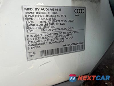 Zdjęcie 14 z 14 samochodu: 2018 AUDI Q7 PRESTIGE VIN:WA1VAAF79JD035539 - miniatura