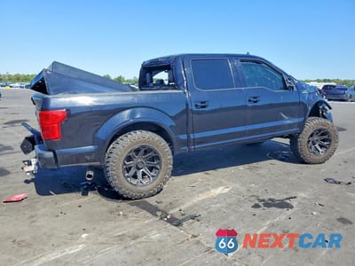 Trzecie zdjęcie samochodu z tyłu: 2019 FORD F150 SUPERCREW VIN:1FTEW1C5XKFB25184 - miniatura